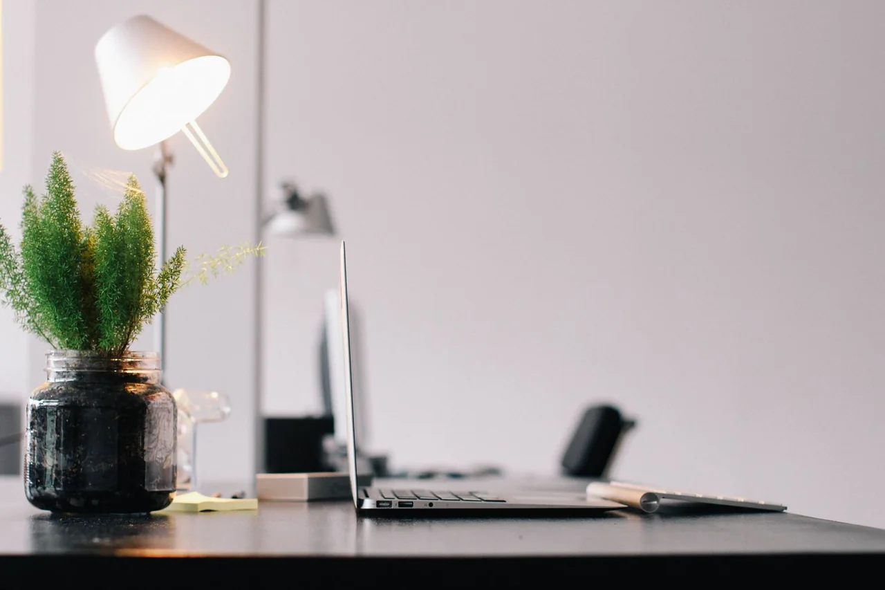Organized and clean office space