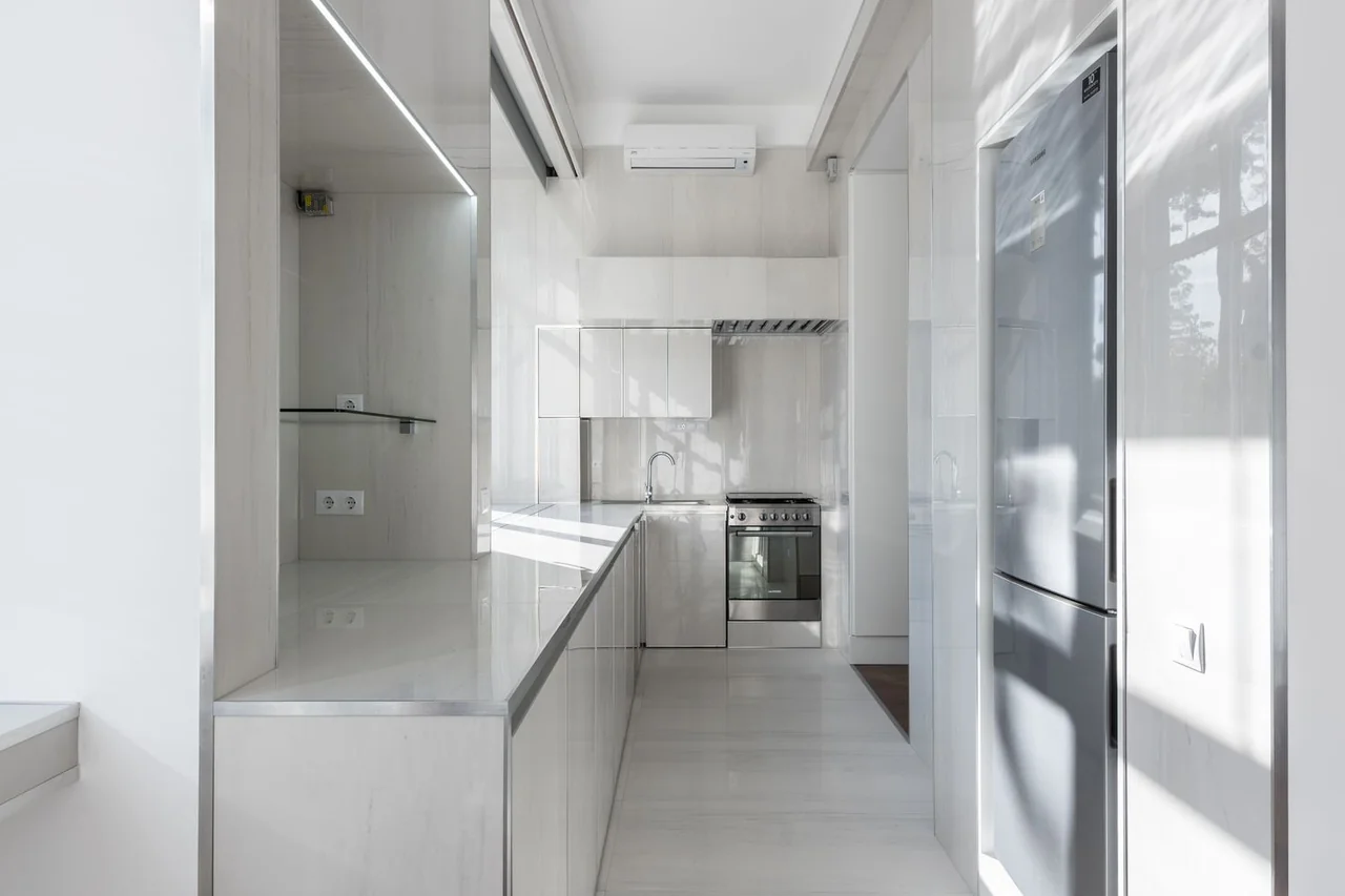 Clean minimalist interior design